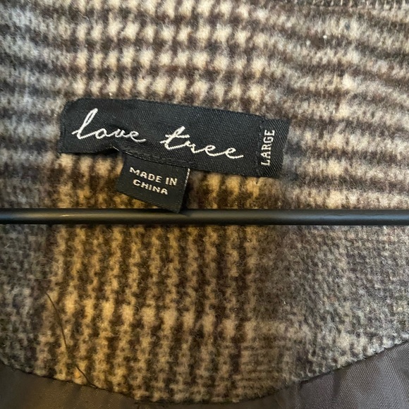 Plaid Pea Coat - Picture 4 of 5